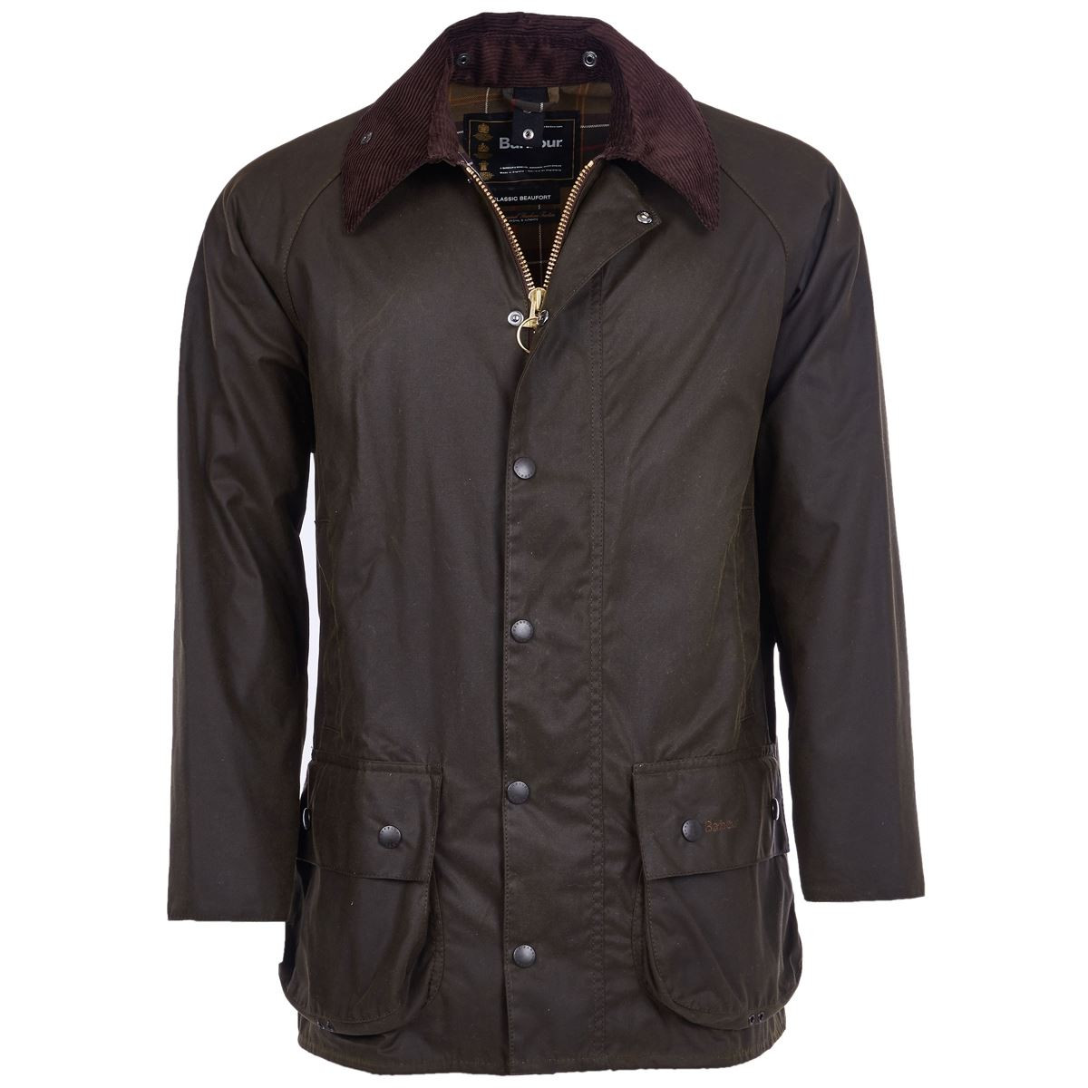 Image of Barbour Mens Classic Beaufort Wax Jacket Olive 36