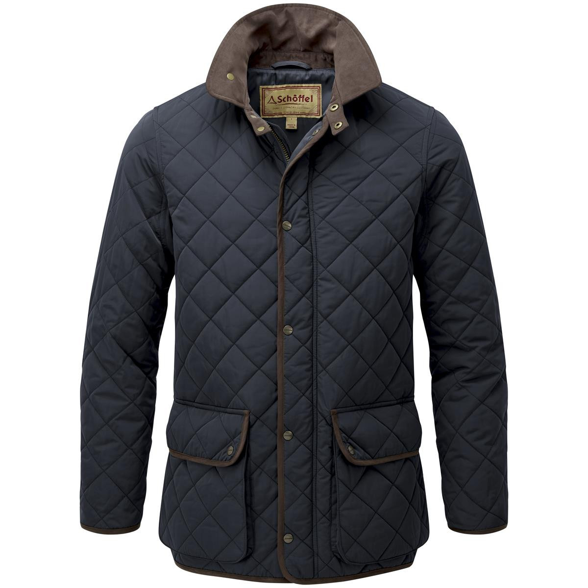 Image of Schoffel Mens Barrowden Quilt Jacket Dark Olive 42