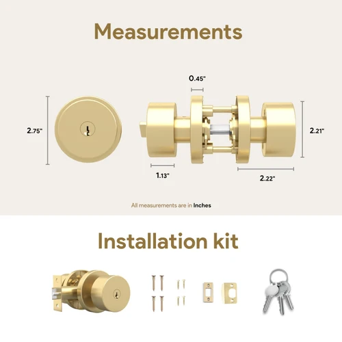 Mega Handles | Brass Door Knobs | Buena Collection