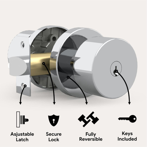 Mega Handles | Brass Door Knobs | Buena Collection