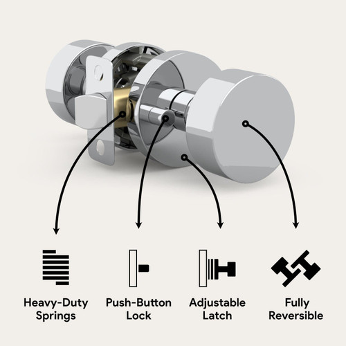 Mega Handles | Brass Door Knobs | Buena Collection