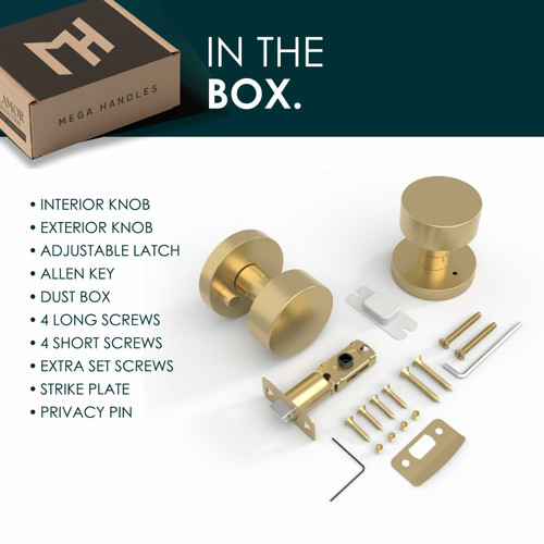 Mega Handles | Brass Door Knobs | Buena Collection