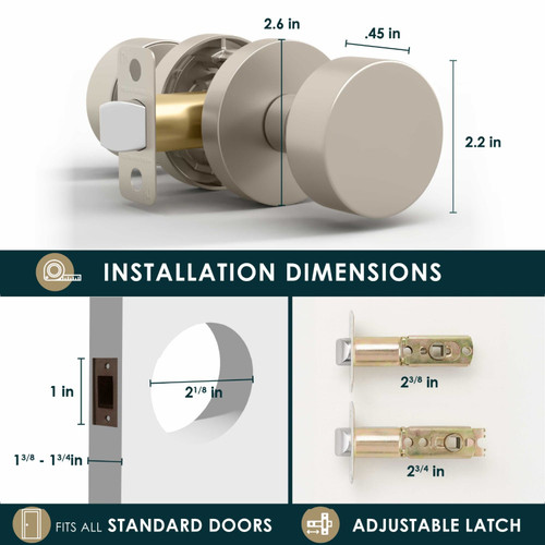 Mega Handles | Brass Door Knobs | Buena Collection