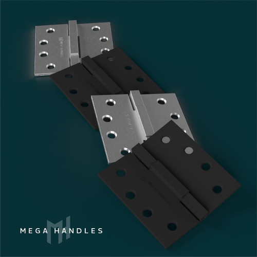 Mega Handles | Door Hinge | 4" Square Barrel Hinge