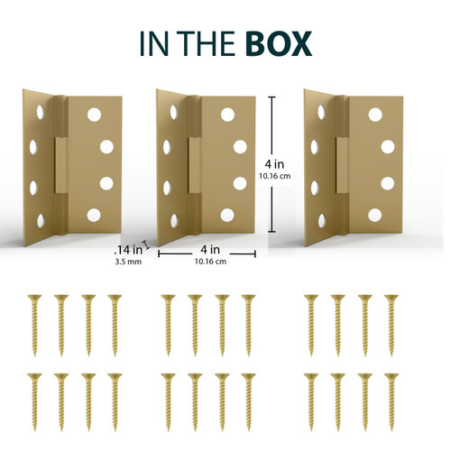 Mega Handles | Door Hinge | 4" Square Barrel Hinge