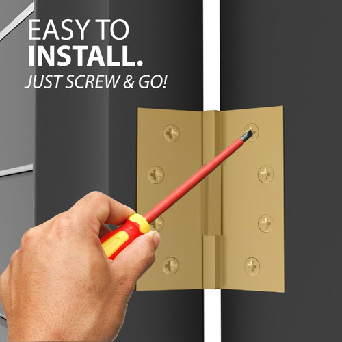 Mega Handles | Door Hinge | 4" Square Barrel Hinge