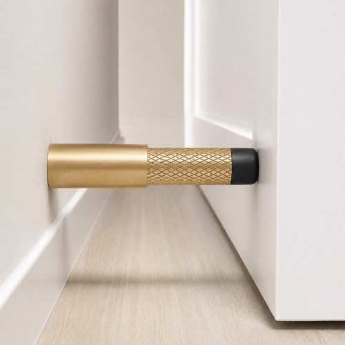 Mega Handles | Door Stop | Knurled Slim Baseboard Door Stopper