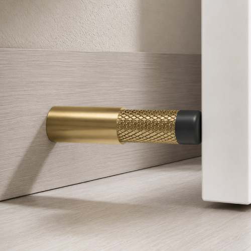 Knurled Slim Baseboard Door Stopper