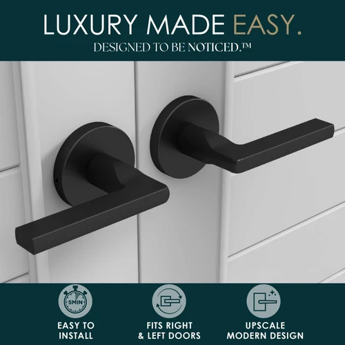 Mega Handles | Modern Round Door Lever | Ralph Collection
