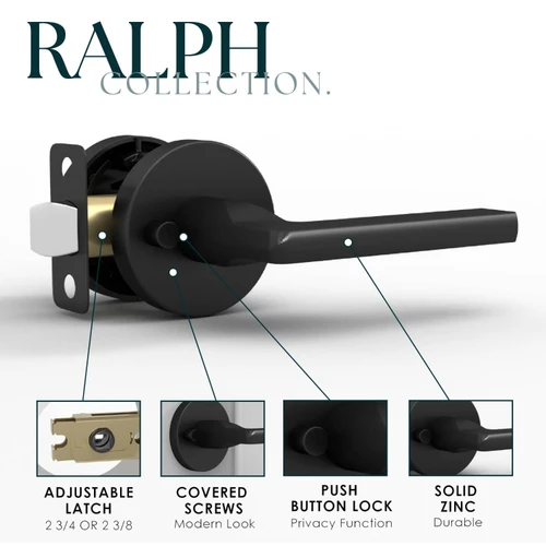 Mega Handles | Modern Round Door Lever | Ralph Collection
