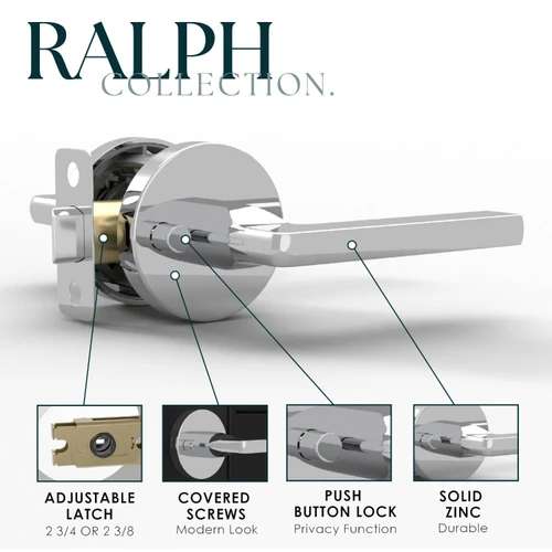 Mega Handles | Modern Round Door Lever | Ralph Collection