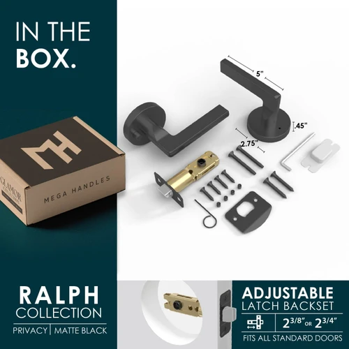Mega Handles | Modern Round Door Lever | Ralph Collection