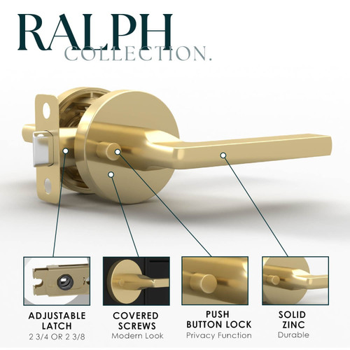 Mega Handles | Modern Round Door Lever | Ralph Collection