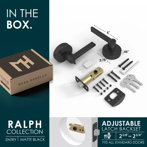 Mega Handles | Modern Round Door Lever | Ralph Collection