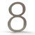 House Numbers in satin nickel modern house numbers by Mega Handles House Numbers in satin nickel modern house numbers by Mega Handles