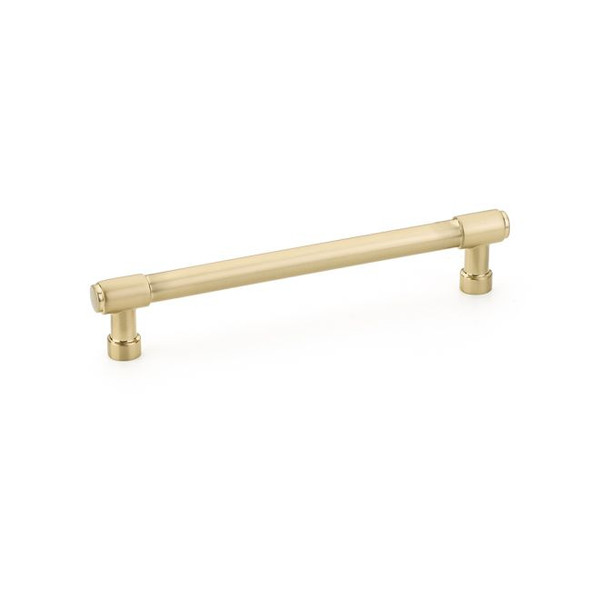 Emtek 86689US4 Jasper Cabinet Pull with 6" Center to Center Satin Brass Finish