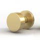 Round knob with a round rosette
