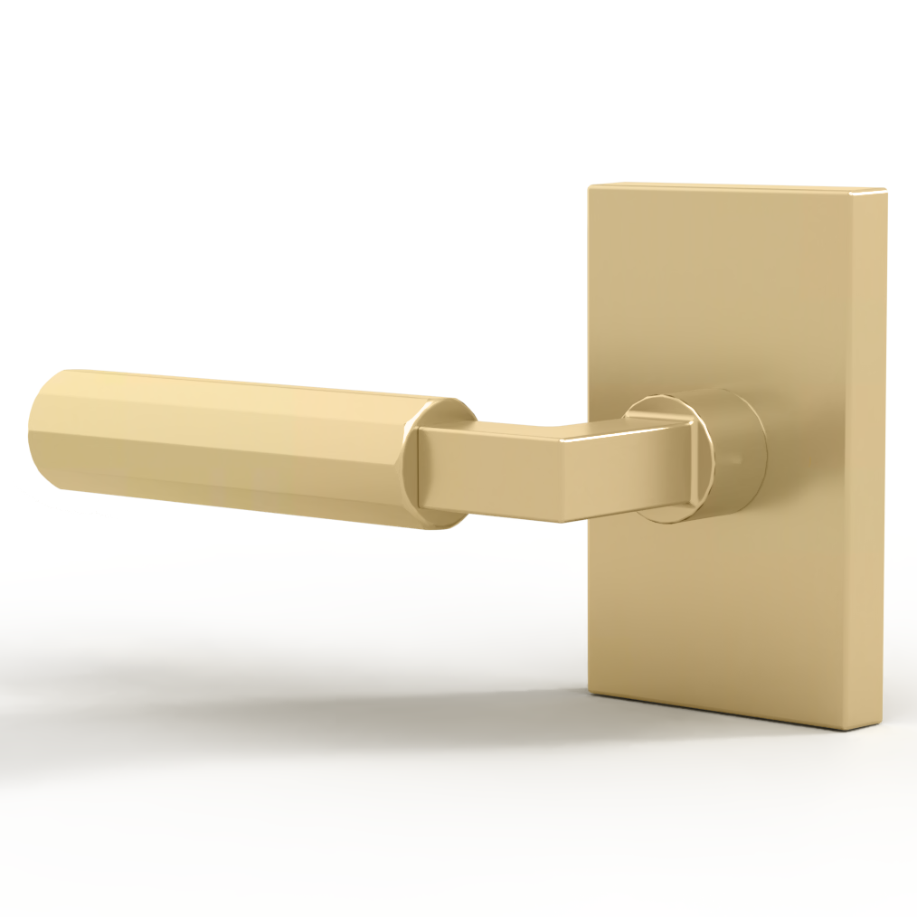 Mega Handles Glamor Dummy Lever, Door Handle Set For Closet Or French Doors, Sin