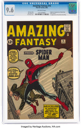 Amazing Fantasy #15 CGC 9.6 Sells for $3.6 Million at Heritage; Sets World Record