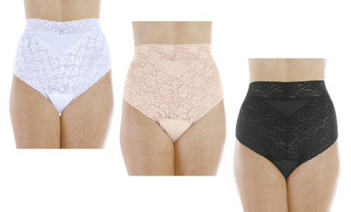3-Pack Women's Super Absorbency Incontinence Panties White Medium (Fits Hip  38-40) 