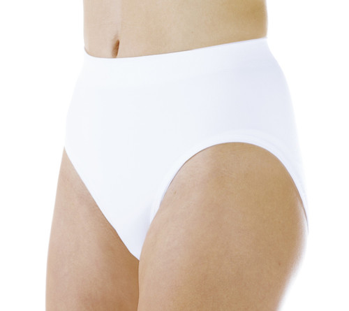 Wearever Women's Nylon and Lace Incontinence Panties White