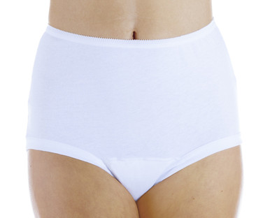 3-Pack Women's Nylon Regular Absorbency Incontinence Panties Black 3X (Fits  Hip 49-51) 