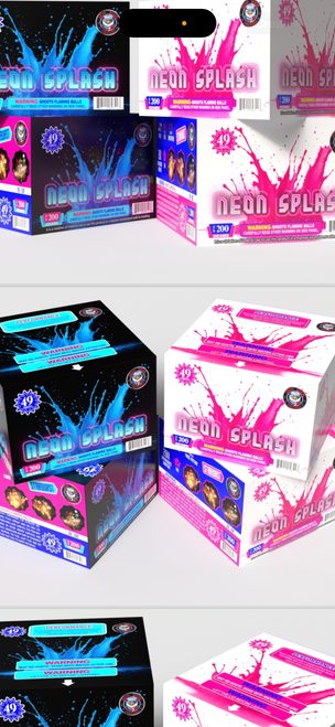 NEON SPLASH (BOGO) W & B BOX