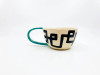 IVANA & NIKOLAJ Handmade, ceramic coffee mug, turquoise, ceramic tea cup, housewarming gift, gift for mom, wedding gift, anniversary present