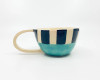 MARLENKA & IVAN Handmade, ceramic coffee mug, turquoise, ceramic tea cup, anniversary gift, gift for mom, gift for friend, housewarming gift