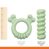 Nylabone Sensory Material Puppy Teething Ring Chicken, 1ea/SMall/Regular  Up To 25 Ibs. 1 ct