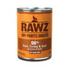 Rawz Dog 96% Duck Turkey Quail Pate 12.5oz. (Case of 12)