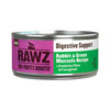 Rawz Digestive Cat Rabbit Green Mussels Pate 5.5oz. (Case of 24)