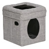 MidWest Homes for Pets Curious Cat Cube Silver 1ea/15 X 15