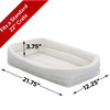 MidWest Homes for Pets Deluxe Fleece Double Bolster Dog Bed 1ea/22in.