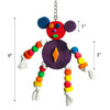 A & E Cages Happy Beaks The Crazy Wooden Mouse Bird Toy 1ea/10In X 1In X 10 in