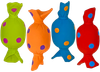 Multipet Latex Candy with Squeaker Dog Toy Assorted 1ea/3 in