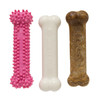 Nylabone Puppy Chew Variety Toy and Treat Triple Pack Chicken and Lamb Starter Kit Small/Regular - Up To 25 Ibs.