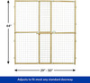 MidWest Wire Mesh Wood Presuure Mount Pet Safety Gate -  44" tall - 1 count
