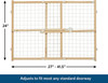 MidWest Wire Mesh Wood Presuure Mount Pet Safety Gate -  24" tall - 1 count