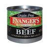 Evangers Grain-Free Beef Canned Dog and Cat Food 24Ea/6 Oz, 24 Pk