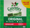 Greenies Original Dental Dog Chews Regular Value Pack - 36 Treats - (Dogs 25-50 lbs)