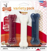 Nylabone DuraChew Triple Pack Red, White and Blue Variety Flavor Regular