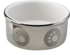 Spot Paw Print Dog Bowl Titanium 5 In