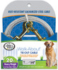 Four Paws Heavy Weight Tie Out Cable Silver 20ft