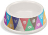 Van Ness Plastics Bamboo Decorated Non-Tip / Non-Skid Dog Bowl Assorted 15 Oz