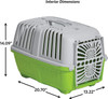MidWest Spree Plastic Door Travel Carrier Green Pet Kennel -  Small - 1 count