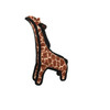 VIP Tuffy Zoo Durable Giraffe Plush Dog Toy Brown 3 In, Junior