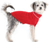 Fashion Pet Cable Knit Dog Sweater - Red Large (19"-24" From Neck Base to Tail)