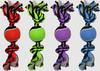 Multipet Nuts For Knots 2-Knot Rope With Tennis Ball 2 Knot Rope With Tennis Ball Assorted 10 In
