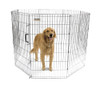 Precision Pet Products Exercise Pen Silver 42 In